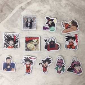 12 dragon ball stickers
